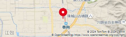 奈良県桜井市纒向遺跡の地図